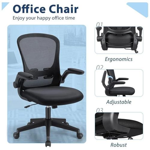 Chaise de Bureau, Ergonomique, Gris, 60cm60cm97cm