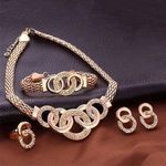Collier Femmes 4 EN1 + Boucles d'oreilles + Bracelet + Bague