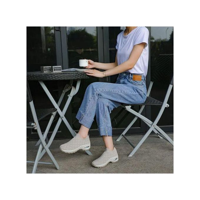 Chaussures de sport simples à coussin d'air respirant pour femmes, chaussures décontractées