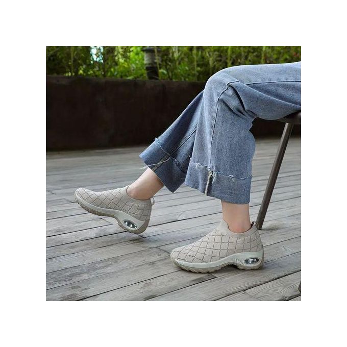 Chaussures de sport simples à coussin d'air respirant pour femmes, chaussures décontractées